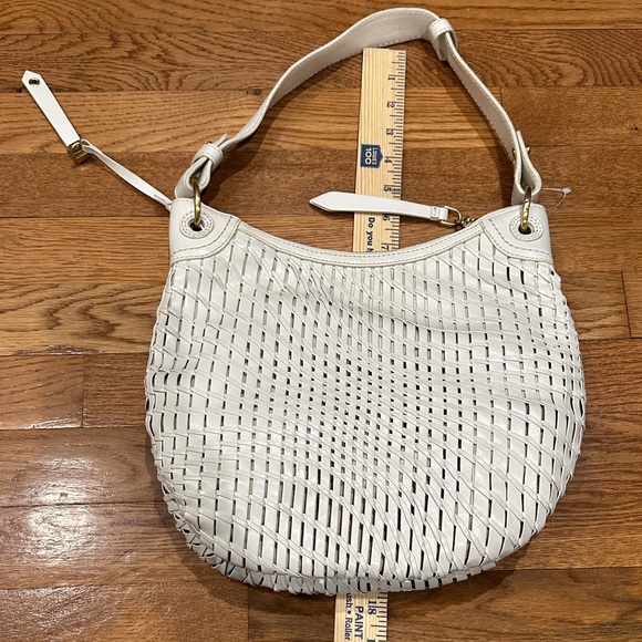 Cole Haan White Genevieve weaved leather Bag - Picture 12 of 12